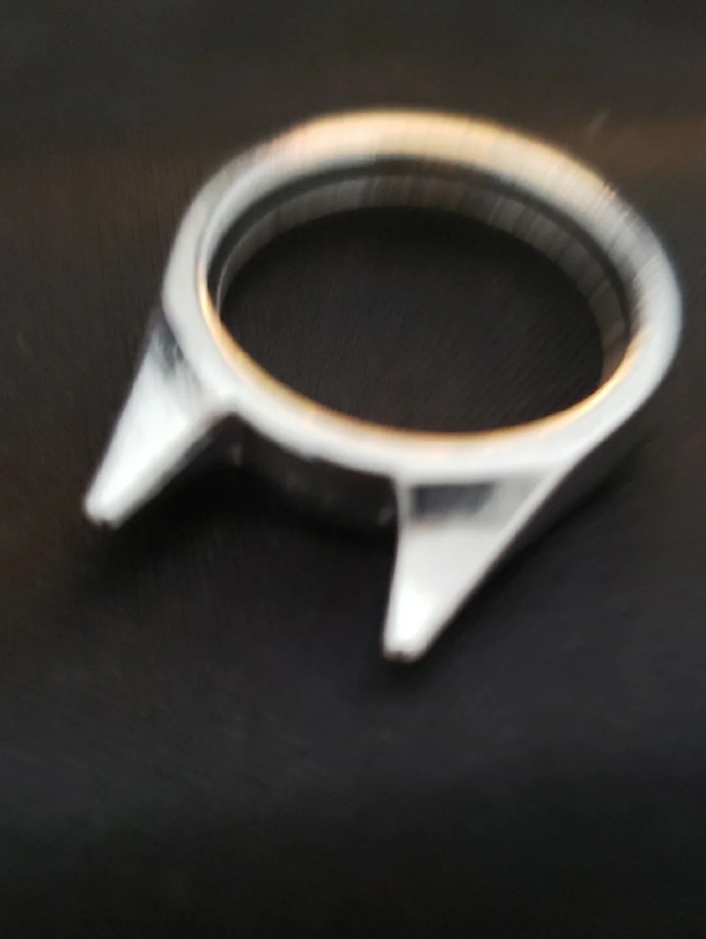 Vacation Unisex Silver Cat Ear Ring For Safety - Silver Color